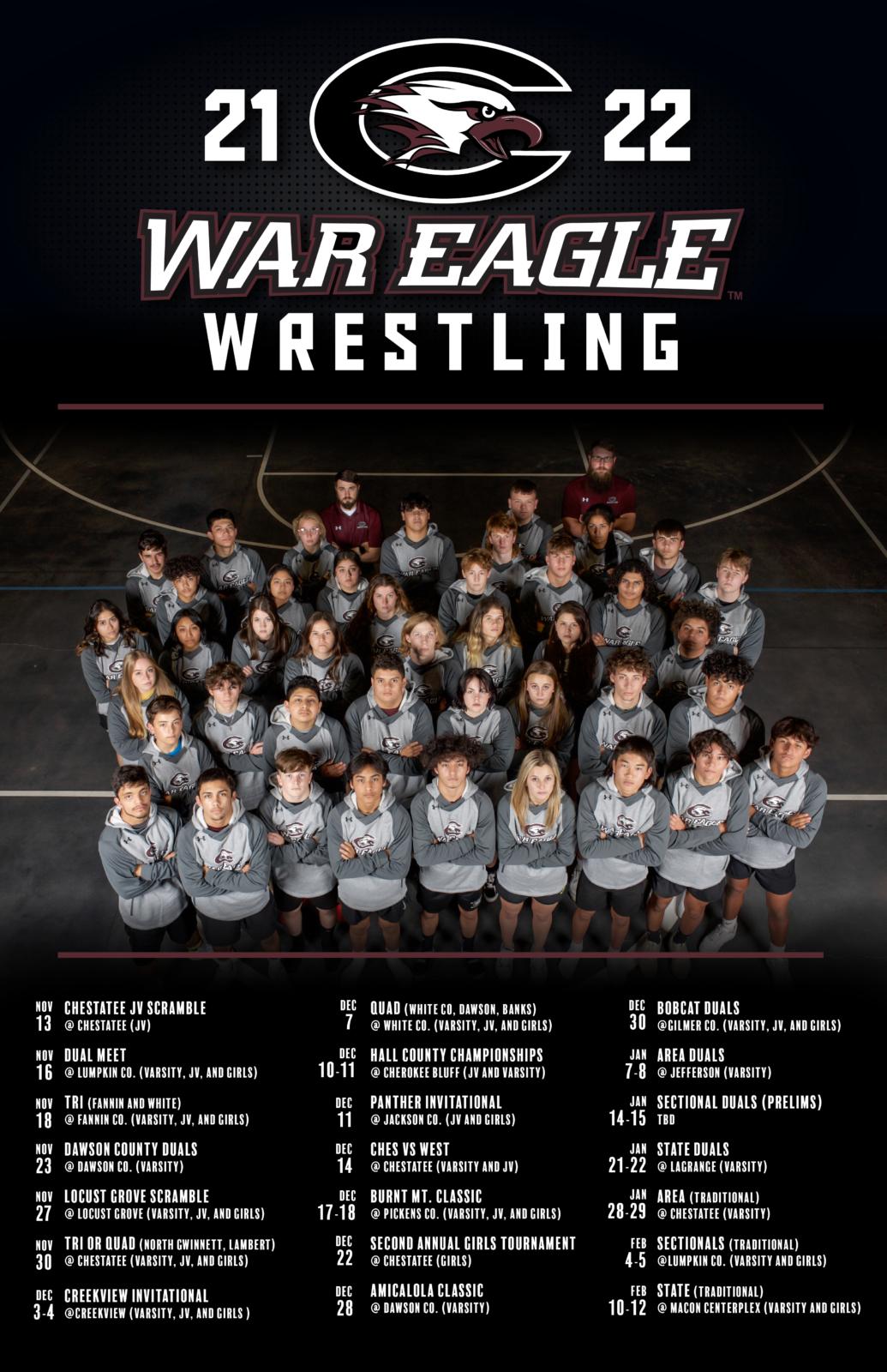 War Eagle Wrestling 20212022 Chestatee High School